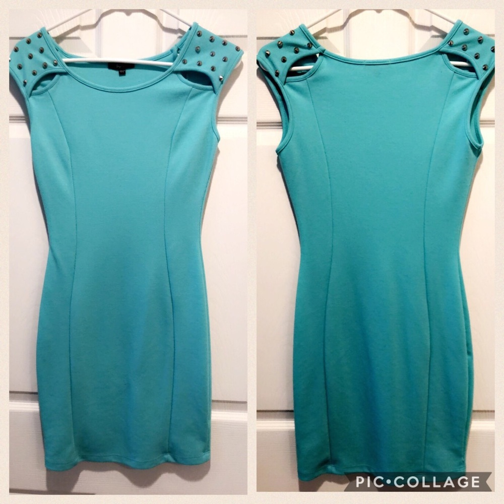 Turquoise Soprano Mini Dress